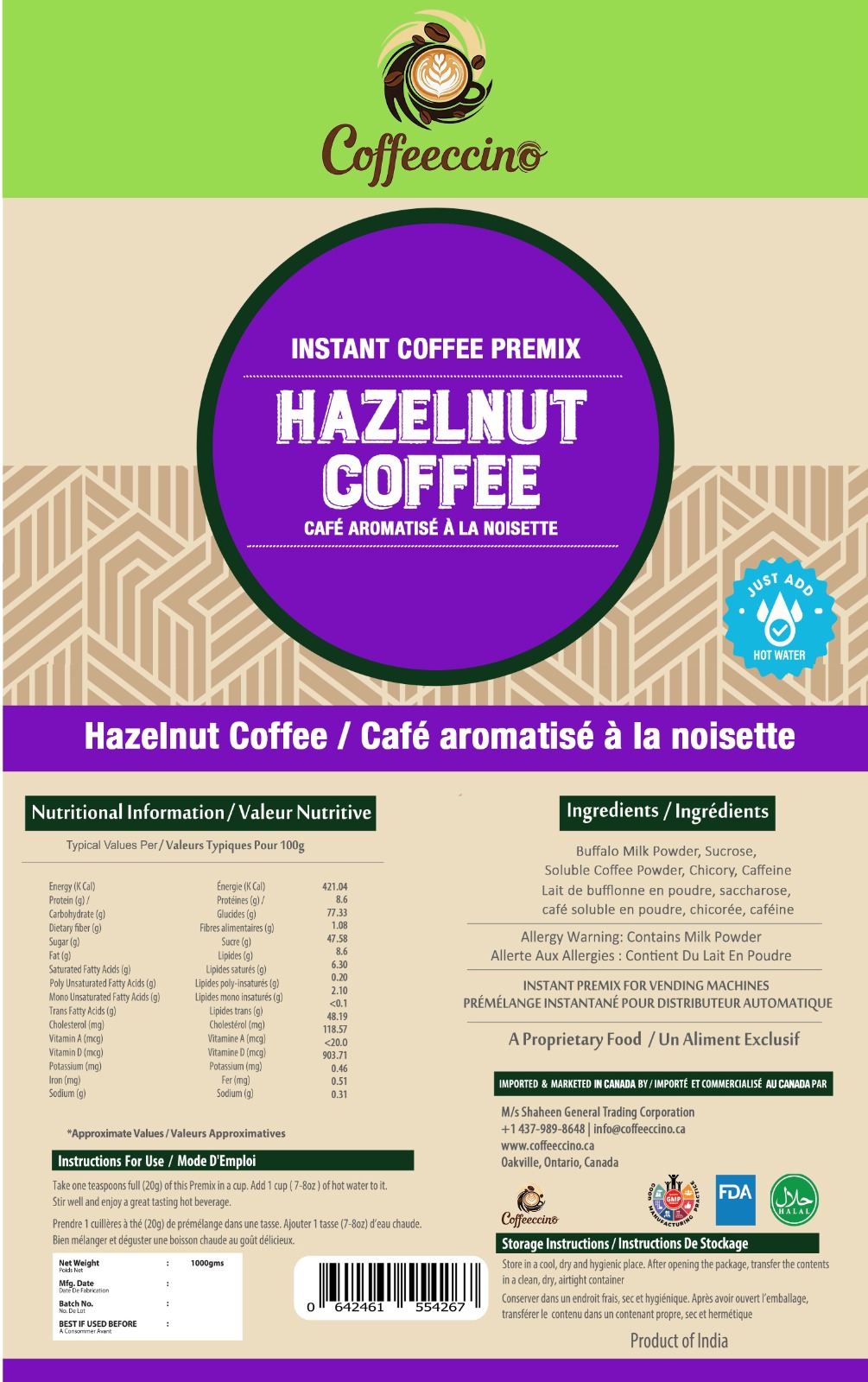 Hazelnut Coffee